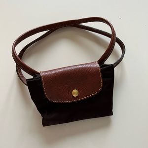 Longchamp Chocolate Brown Folding Tote